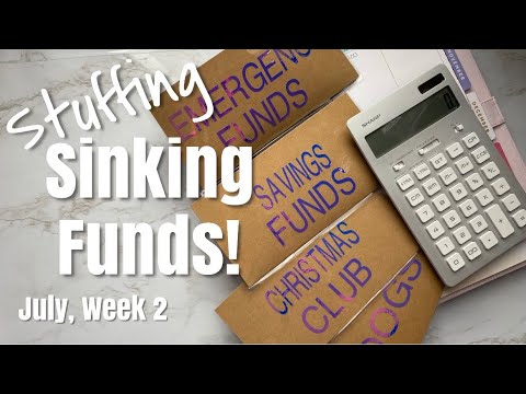 Stuffing SINKING FUNDS - July Week 2 | + Unemployment Pay | BUDGET WITH ME | Inconsistent Income