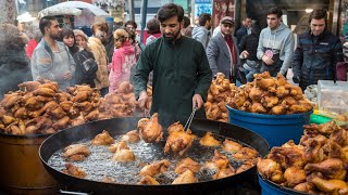 500KG CHICKEN PAKORA SOLD DAILY | CRISPY CHICKEN PAKODA RECIPE | PESHAWAR STREET FOOD PAKORA FAROSH