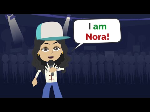 Nora is a popular RAP SINGER | Easy English conversation practice | Nora English