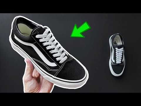 HOW TO LACE UP VANS OLD SKOOL — STANDARD Way