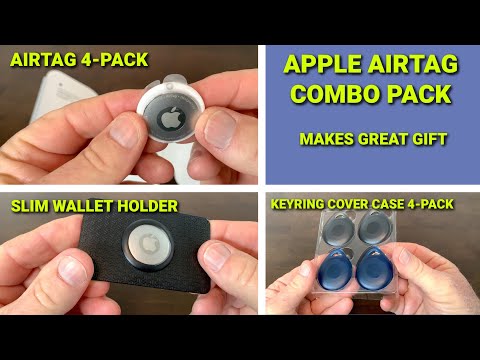 My Apple AirTag Combo Kit ~ Includes Keyring Case ~  Slim Wallet Holder ~ Find Your Stuff!