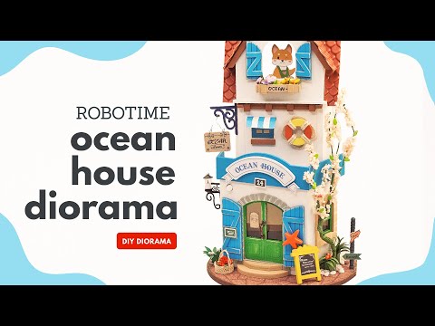 🌴 Ocean Island 🌴 Hanging Diorama (robotime booknook dollhouse kit)