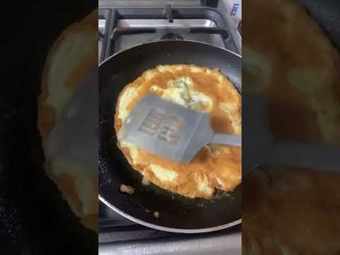 Brown colour omelette #asmr #omelette