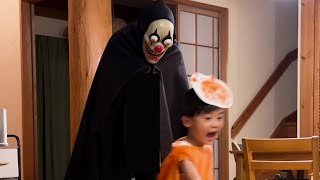 ガチハロウィンしたらストーリー怖すぎて号泣だけどホラーに立ち向かう４歳に感動