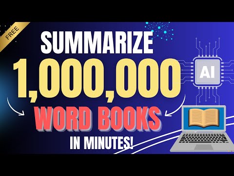 This AI Tool Summarizes Million-Word Books and Documents in Minutes!