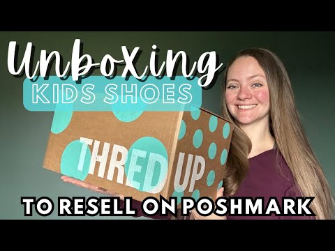 Unboxing Kids Shoes ThredUP Rescue Box To Resell On Poshmark