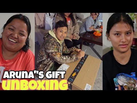 अरुणाले भाइटिकामा ल्याएको गिफ्ट अगाडि नै खोलेको 🥰🤣 || happy tihar ||aruna gift unboxing 🎁🎉