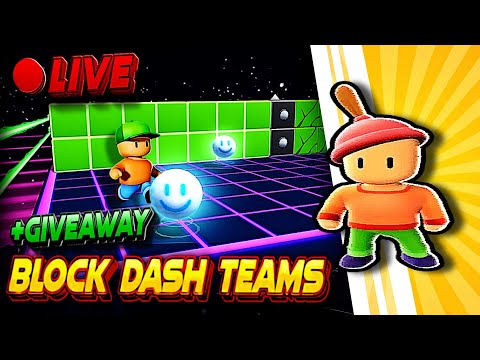 🔴 Block Dash Teams LIVE🔥| EU Server🌍 | Stumble Guys🥊| #stumbleguys #blockdash