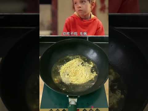 给歪果回来的孙子做个羊肉汤泡面！