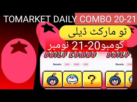 tomarket daily combo today 20- 21 november | 2 market daily combo card | tomarket secret combo today