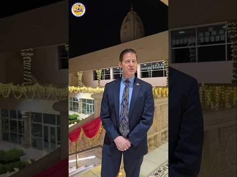 Allen Community Joins Diwali Celebration at Radha Krishna Temple #shorts