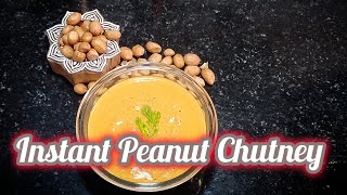 How to make Peanut Chutney Recipe | Perfect Side for Idli, Dosa & More! Quick & Easy #peanutchutney