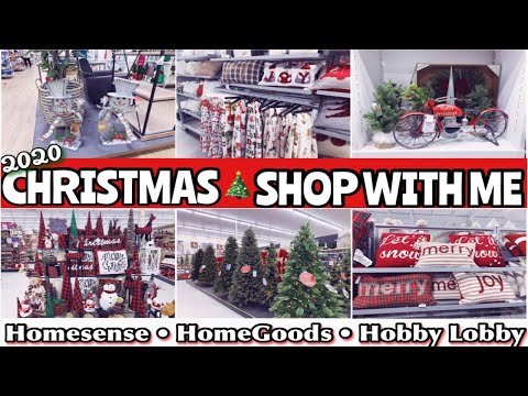 HOMESENSE, HOME GOODS & HOBBY LOBBY CHRISTMAS DECOR SHOP WITH ME 2020 | MIKA MARIE