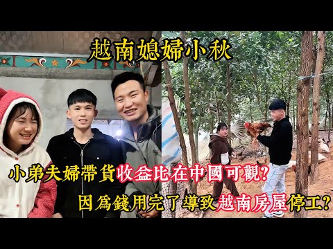 【越南媳婦小秋】小弟和弟妹越南帶貨收益比在中國帶貨可觀？岳父盼小潘回來對岳母都沒那麼上心？越南弟妹的粉絲應該是一家最多的？