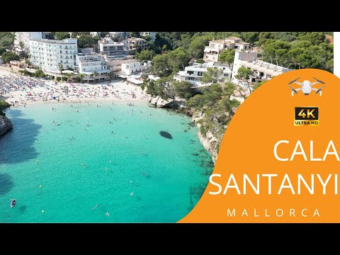 Cala Santanyi - Llombards Mallorca Strand - Es Pontas Felsen  4K DJI Mini 3Pro Drohnen Video