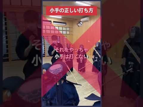 【剣道】小手の正しい打ち方 #shorts