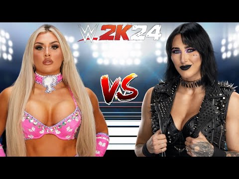 WWE 2K24 TIFFANY STRATTON VS. RHEA RIPLEY!