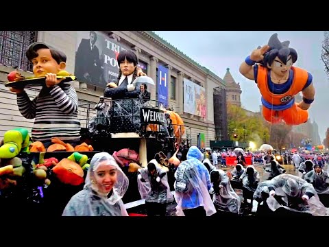 best of MACY'S THANKSGIVING DAY PARADE 2024 NYC | Rain, Baloons, Floats, Announcements