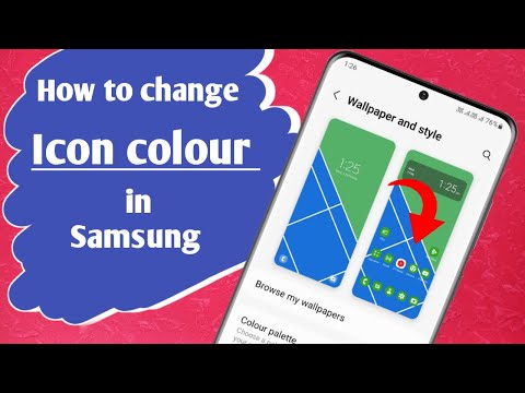 How to change app icon colour in samsung phone