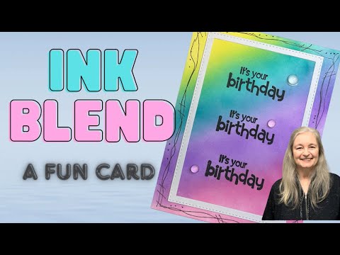 How to ink blend this fun card! #howtoinkblend #easycards #distressoxides