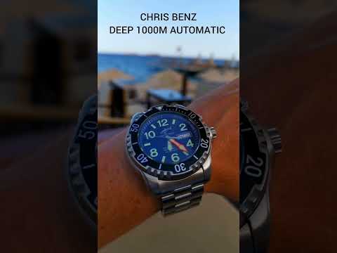 CHRIS BENZ 'DEEP 1000M Automatic' professional dive watch 👌