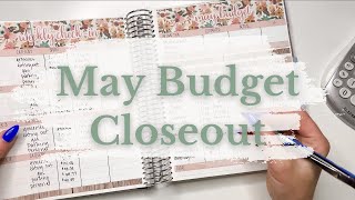 Monthly Budget Closeout | May 2022 | Inconsistent Income | May Budget Results