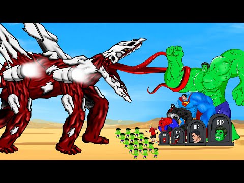 Rescue Team HULK & SPIDERMAN, VENOM vs THE INFECTED SKY : Monsters Ranked From Weakest To Strongest