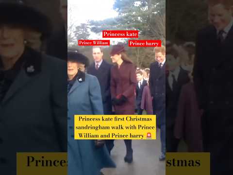 Princess kate first Christmas Sandringham 2011Prince William and Prince harry #shorts #katemiddleton