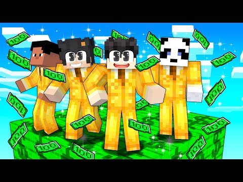 Surviving ONE MILLIONAIRE BLOCK In Minecraft! (tagalog)