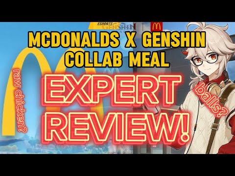 PROFESSIONAL food review of GENSHIN x MCDONALDS collab! (ft. @cheaporangemarmalade)