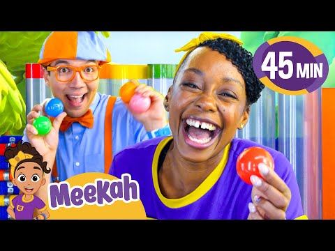 Blippi and Meekah's Epic Ball Color Game! | Educational Videos for Kids | Blippi and Meekah Kids TV