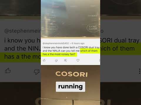 Which dual basket air fryer is quieter? The Ninja or the Cosori? #airfryer #ninjaairfryer #cosori