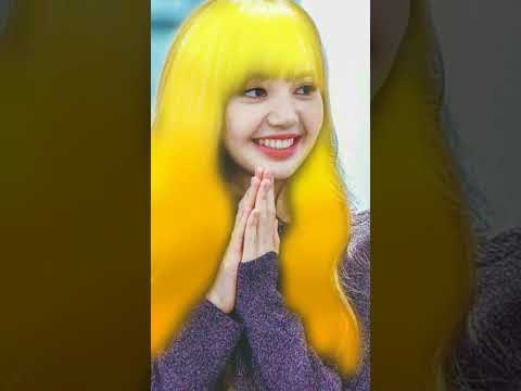 Blackpink Lisa's hair with different shades of yellow #ibispaintx #keditz #blackpink #thisyear