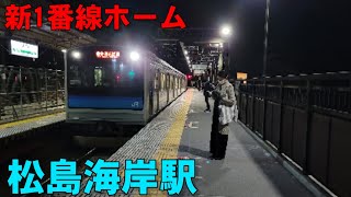 【綺麗です】JR松島海岸駅 新1番線を歩いてみた