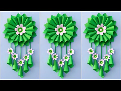 Unique Flower Wall Hanging / Quick Paper Craft For Home Decoration / Easy Wall Mate / DIY Wall Decor