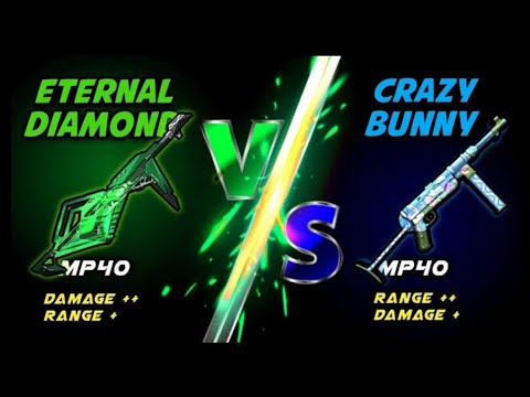 BUNNY MP40 🤓 VS POKER MP40 😎 -- WHICH IS THE BEST GUN FOR SHORT RANGE 😬❤#FREEFIRE #FFLOVER