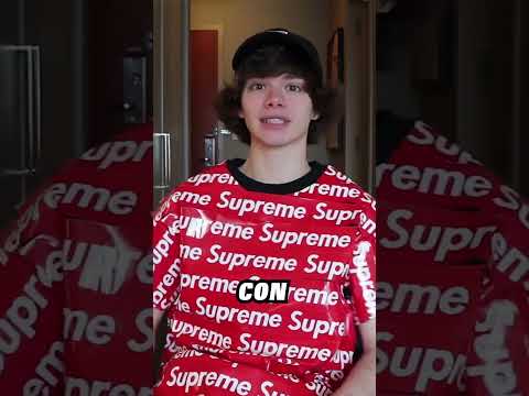 I Wore Just Supreme Stickers Crazy Outfit! #supreme #crazy #viralshorts