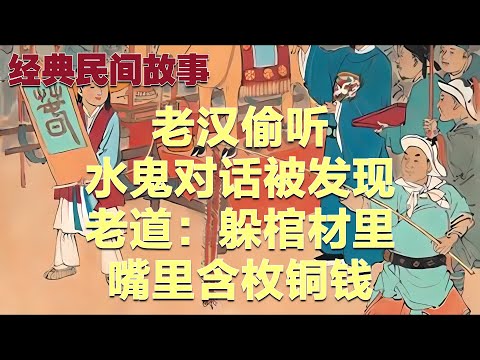 民间故事：老汉偷听水鬼对话被发现，老道：躲棺材里嘴里含枚铜钱#故事