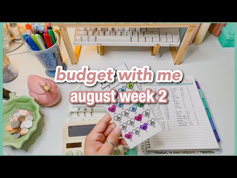 budget with me | august week 2 | $180 low income budget | savings challenge progress