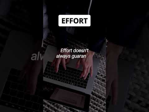 Effort: The First Step to Success