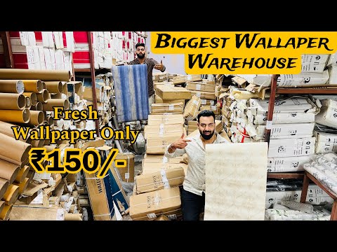 Cheapest Wallpaper In Delhi | Biggest Wallpaper Warehouse | Wallpaper In ₹150 | Wallpaper For Home