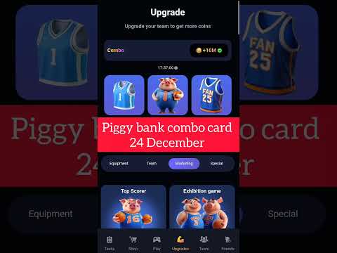 PIGGY BANK 24 DECEMBER COMBO CARD