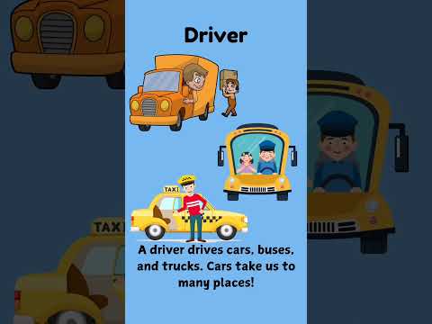 Who Drives What? Meet the People Behind the Wheels! #kids #peoplewhodrive#meetthedrivers