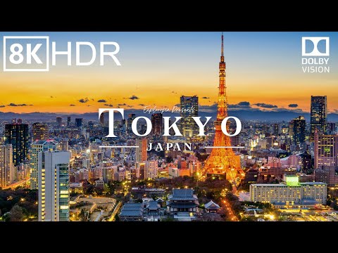 Tokyo, Japan 🇯🇵 in 8K ULTRA HD HDR 60 FPS Dolby Vision™ Drone Video