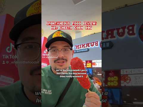 Spontaneous hot Cheeto corn dog review - burning mouth in Serramonte mall, Daly City!