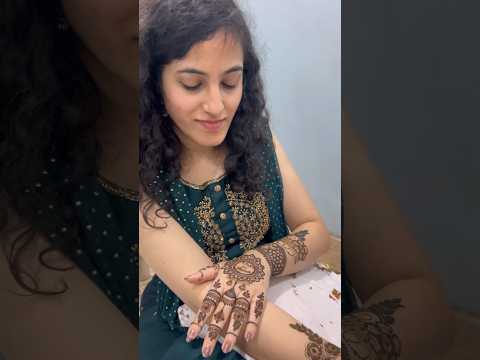 #4 Mehendi लगाकर हम ready है Nagpur जाने के लिए ❤️| Mehendi function mini vlog🫶|#minivlog #shorts