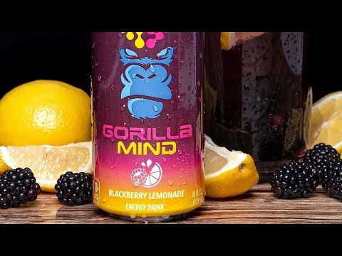 Gorilla Mind Energy Drink Blackberry Lemonade