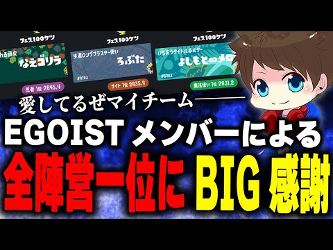 チーム「EGOIST」前代未聞のフェス1位独占に歓喜するメロン【メロン/スプラトゥーン3/切り抜き】