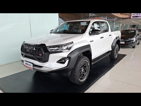 GRสีขาวก็หล่อไม่แพ้ใคร!! พาชม 2024 Toyota Hilux Revo GR-Sport 4x4 D-Cab 4x4 2.8 AT สีขาวมุก 1.489 ล.