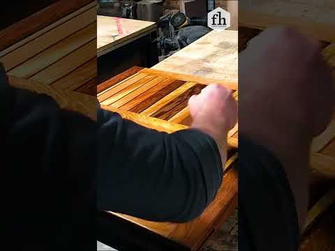 Man Builds Cedar Wood Table for Patio